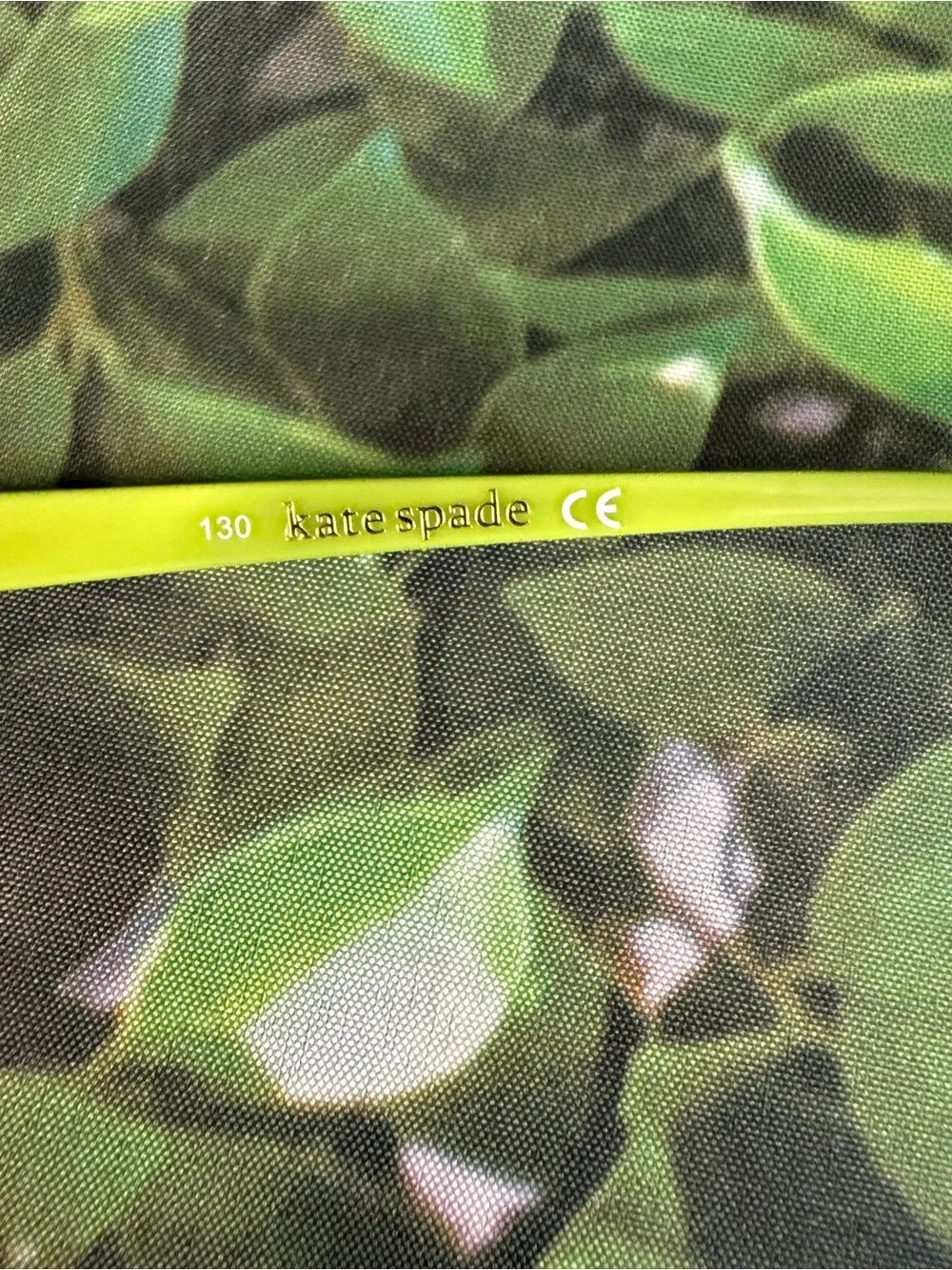 kate spade Brown Front with Lime Green Rim Cat-Eye Glasses